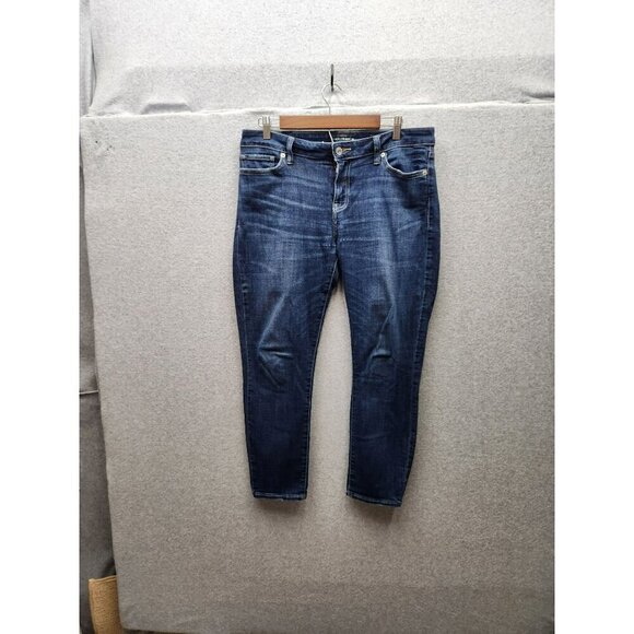 Lucky Brand Womens Ankle Lolita Skinny Dark Wash Jeans Size 12/31 Cotton Blend - Picture 1 of 4